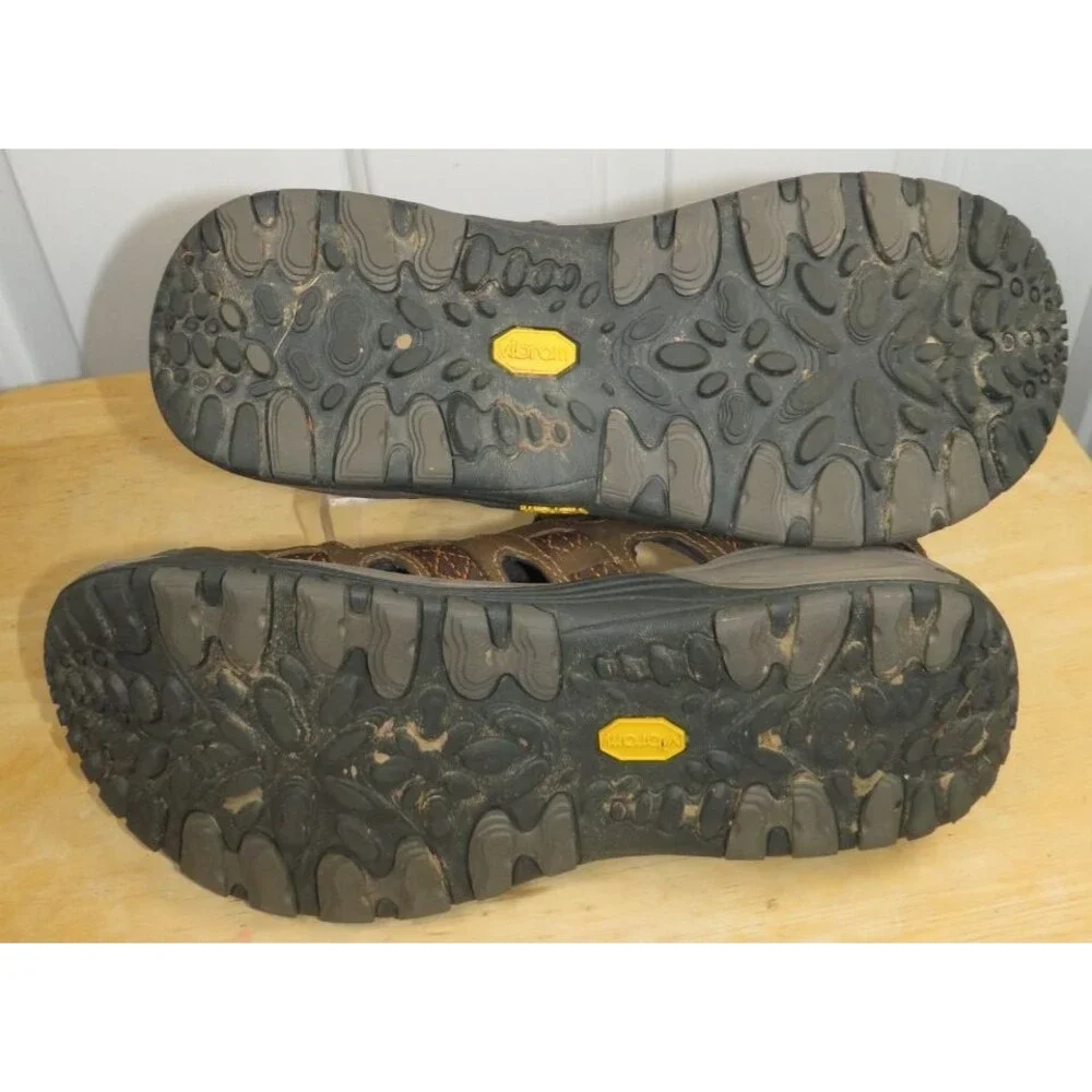 Merrell Fisherman Water Shoes Brown/Orange Outdoor Adjustable Size 12